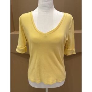 Lauren Ralph Lauren Women's Top Regular Fit Cuffed Sleeve Shirt Size M